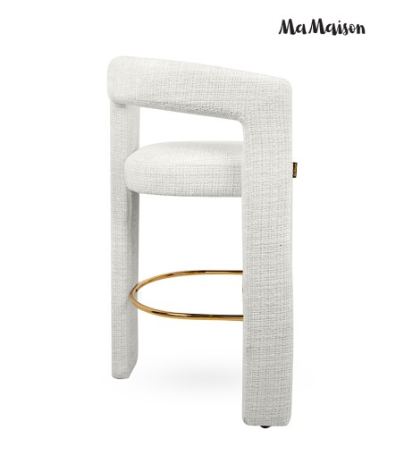 MaMaison krzesło barowe LOGAN białe