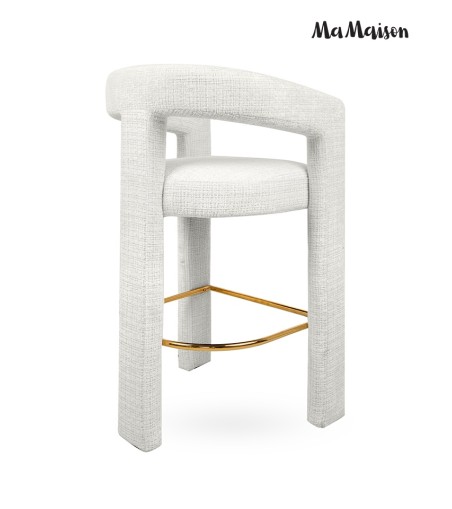 MaMaison krzesło barowe LOGAN białe