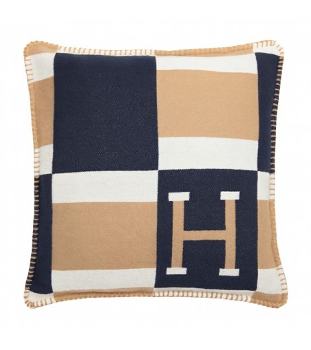 Poduszka dekoracyjna SHP PARIS HOME       granatowa / brązowa