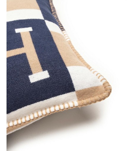 Poduszka dekoracyjna SHP PARIS HOME       granatowa / brązowa