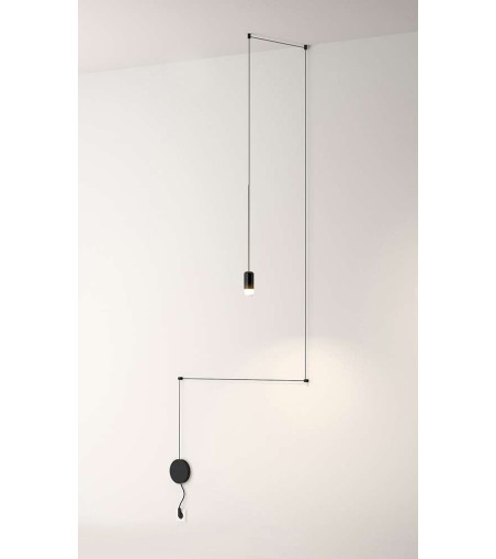 MOOSEE lampa ścienna FLUSSO WALL czarna