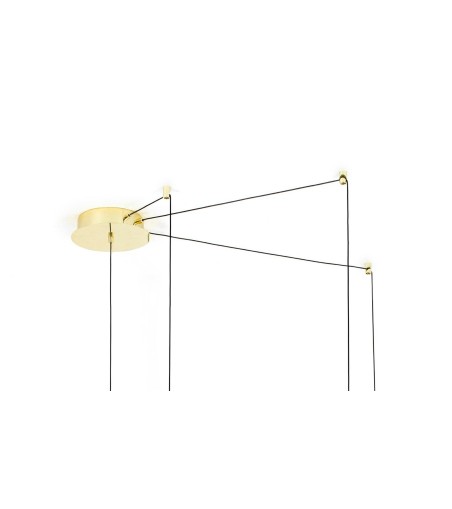 MOOSEE lampa wisząca MIKADO S złota