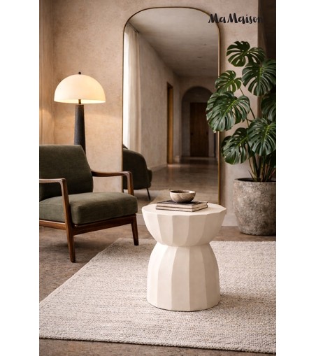 MaMaison stolik ROLLING 35 beżowy /       drewno