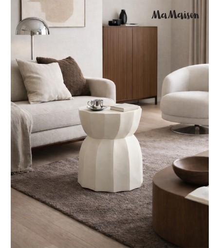 MaMaison stolik ROLLING 35 beżowy /       drewno