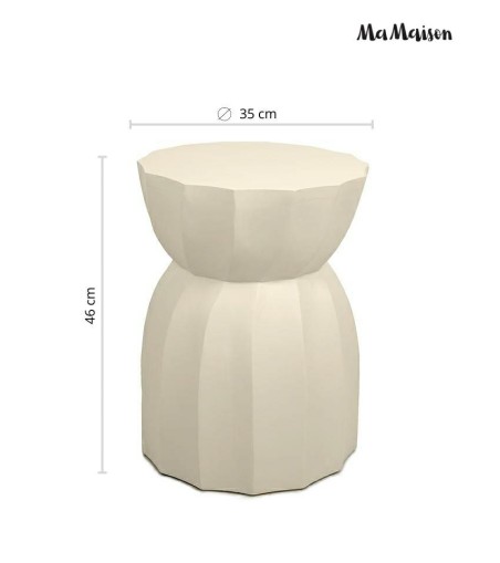 MaMaison stolik ROLLING 35 beżowy /       drewno