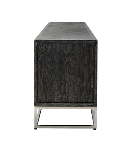 RICHMOND szafka RTV BLACKBONE SILVER 220 - 4 drzwiowa