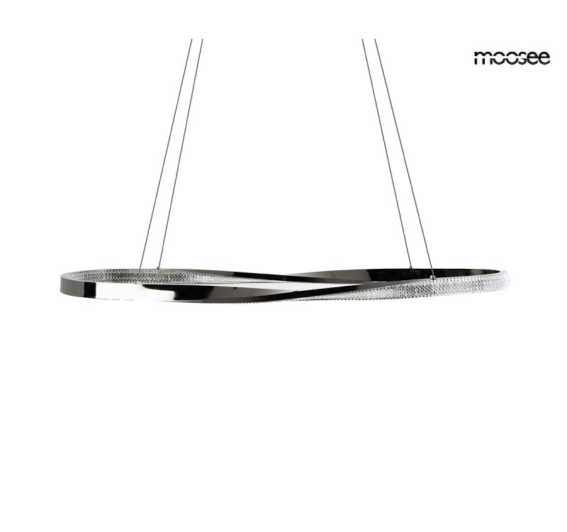 MOOSEE lampa wisząca ANILLO 120 czarny    chrom