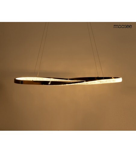 MOOSEE lampa wisząca ANILLO 120 czarny    chrom