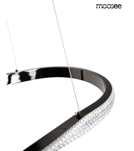 MOOSEE lampa wisząca ANILLO 120 czarny    chrom