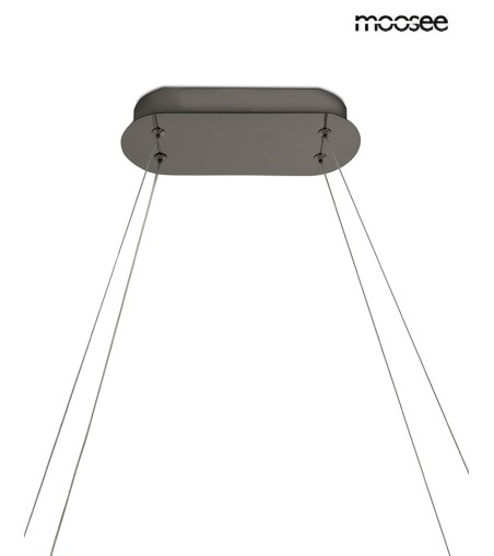 MOOSEE lampa wisząca ANILLO 120 czarny    chrom