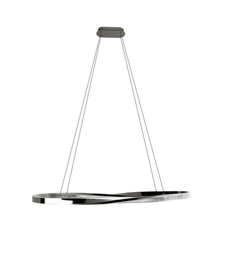 MOOSEE lampa wisząca ANILLO 120 czarny    chrom