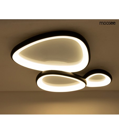 MOOSEE lampa sufitowa / plafon AREA 3     czarna
