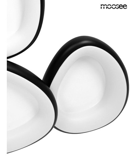 MOOSEE lampa sufitowa / plafon AREA 3     czarna