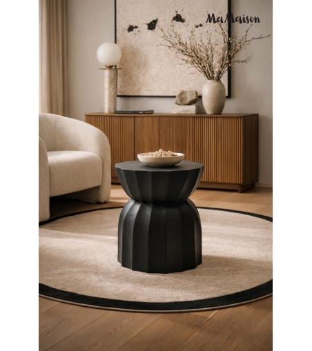 MaMaison stolik ROLLING 35 czarny /       drewno