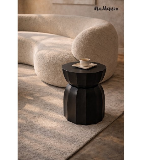 MaMaison stolik ROLLING 35 czarny /       drewno