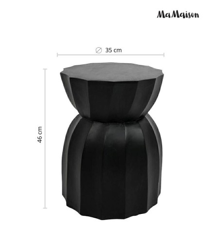 MaMaison stolik ROLLING 35 czarny /       drewno