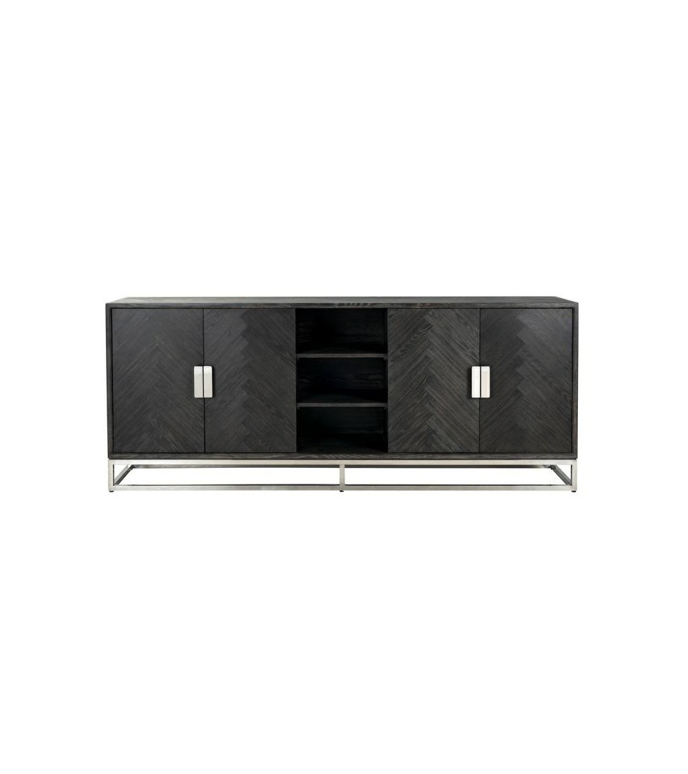 RICHMOND komoda BLACKBONE SILVER - 4 drzwiowa