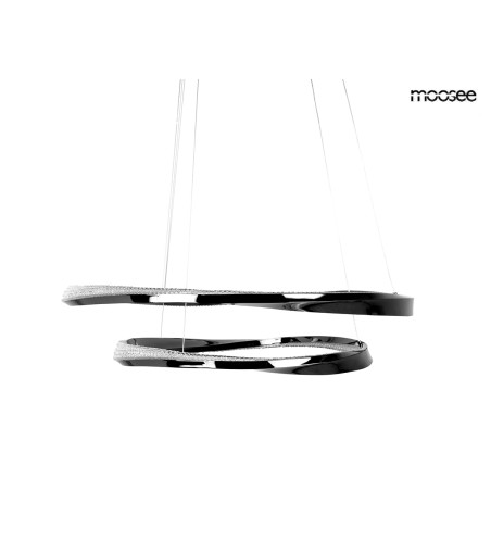 MOOSEE lampa wisząca ANILLO 2 czarny      chrom