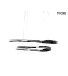 MOOSEE lampa wisząca ANILLO 2 czarny      chrom