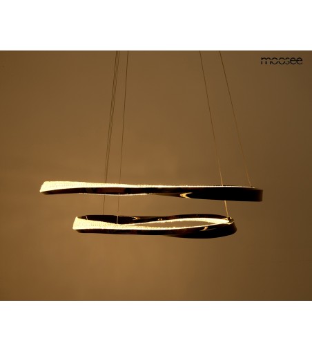 MOOSEE lampa wisząca ANILLO 2 czarny      chrom