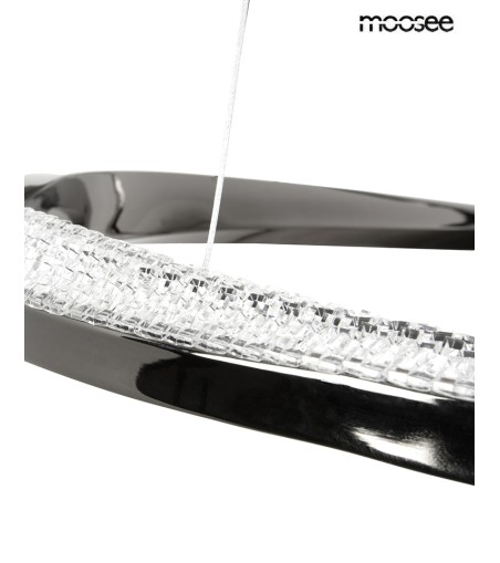 MOOSEE lampa wisząca ANILLO 2 czarny      chrom