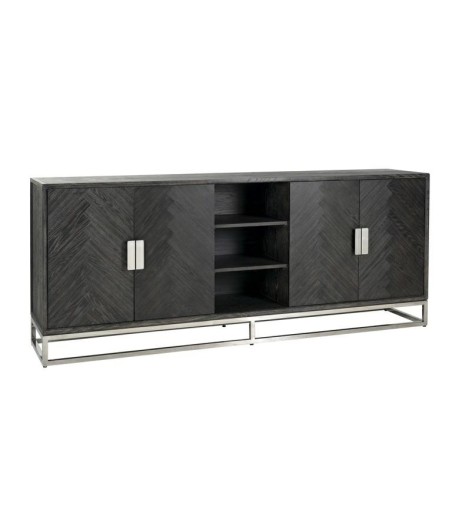 RICHMOND komoda BLACKBONE SILVER - 4 drzwiowa