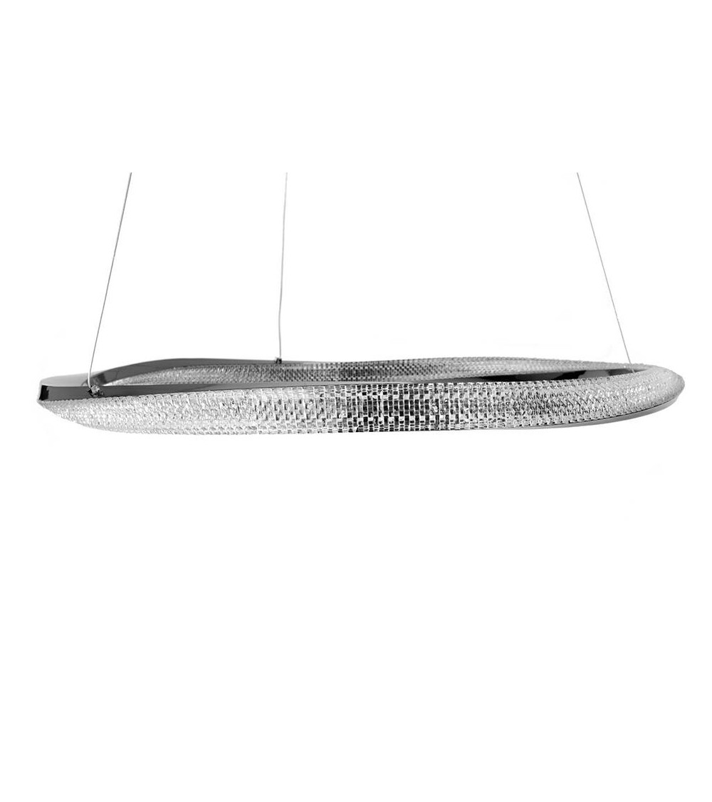 MOOSEE lampa wisząca ANILLO 80 czarny     chrom