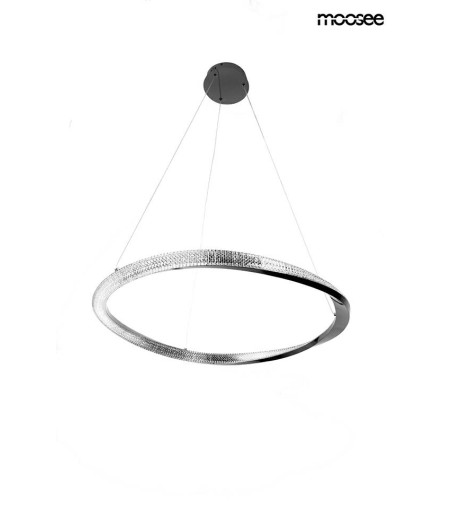 MOOSEE lampa wisząca ANILLO 80 czarny     chrom