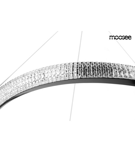 MOOSEE lampa wisząca ANILLO 80 czarny     chrom
