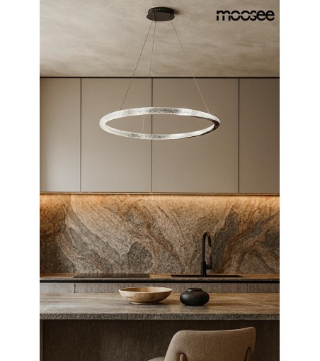 MOOSEE lampa wisząca ANILLO 80 czarny     chrom