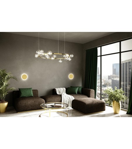 MOOSEE lampa ścienna SHADOW SUN 30 złota