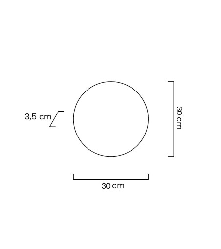 MOOSEE lampa ścienna SHADOW SUN 30 złota