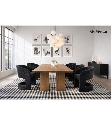 MaMaison krzesło SHELLY czarne
