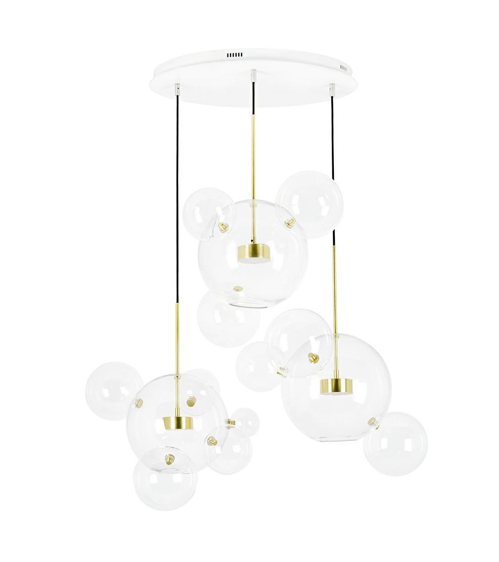 MOOSEE lampa wisząca CAPRI DISC 3 złota