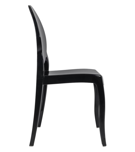 Krzesło ELIZABETH czarne - poliwęglan
