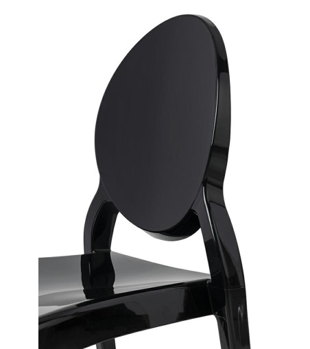Krzesło ELIZABETH czarne - poliwęglan