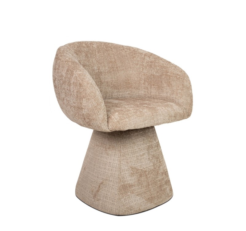 MaMaison krzesło obrotowe PEDRA beżowe