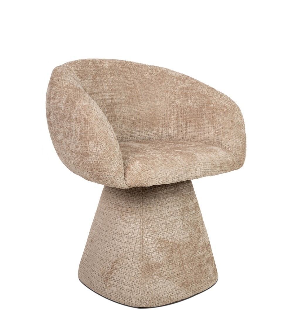 MaMaison krzesło obrotowe PEDRA beżowe