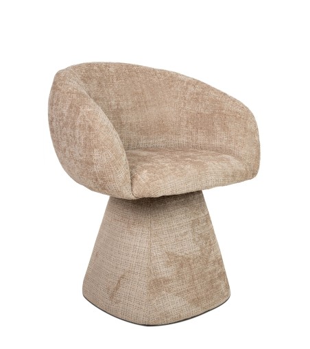 MaMaison krzesło obrotowe PEDRA beżowe