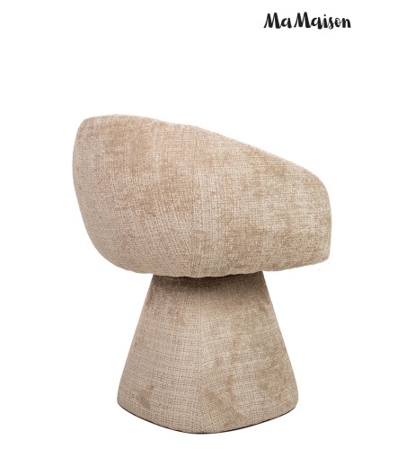 MaMaison krzesło obrotowe PEDRA beżowe