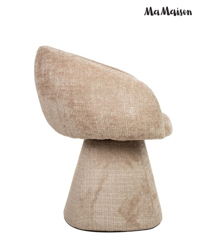 MaMaison krzesło obrotowe PEDRA beżowe