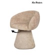 MaMaison krzesło obrotowe PEDRA beżowe