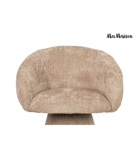 MaMaison krzesło obrotowe PEDRA beżowe