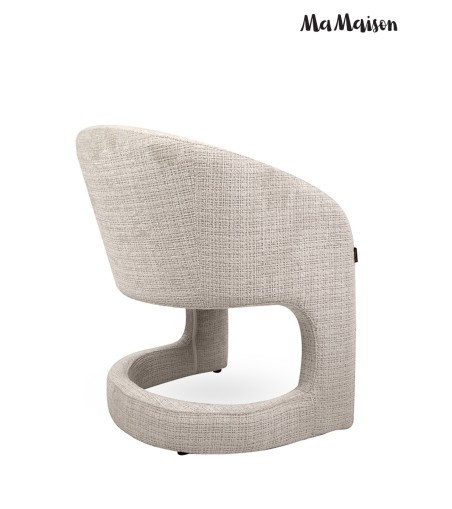 MaMaison krzesło SHELLY beżowe