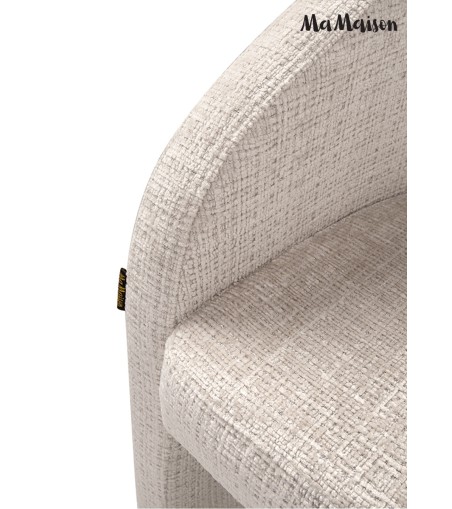 MaMaison krzesło SHELLY beżowe