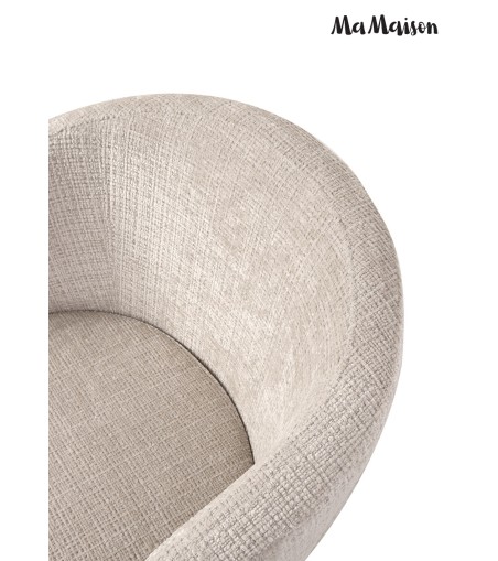 MaMaison krzesło SHELLY beżowe