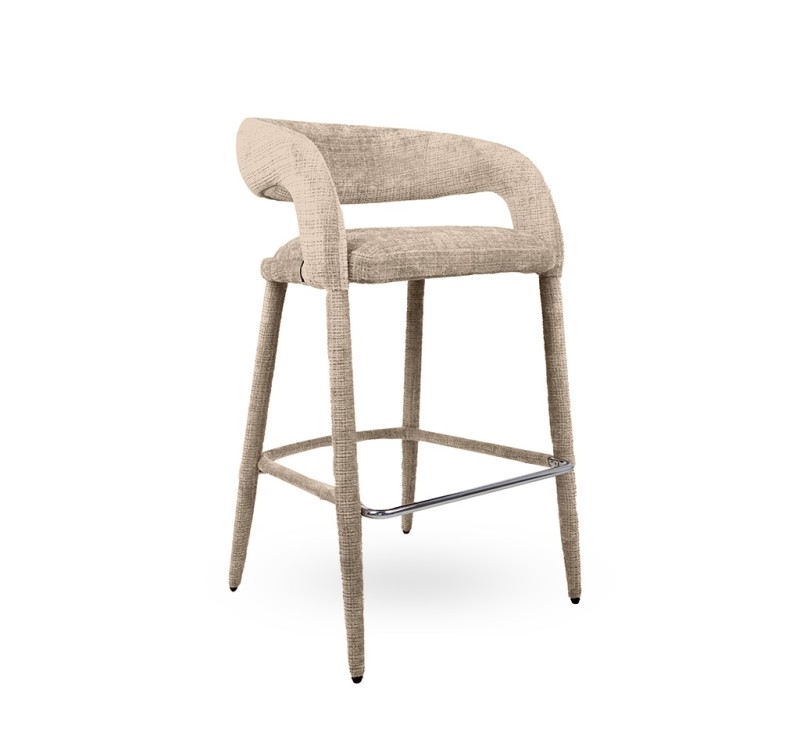 MaMaison krzesło barowe IRIS beżowe