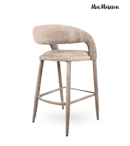 MaMaison krzesło barowe IRIS beżowe