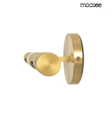 MOOSEE lampa ścienna CRUDO złota