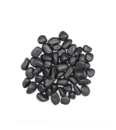 Kamień dekoracyjny ogrodowy OTOCZAK       POLEROWANY 2-3 cm 10 kg czarny